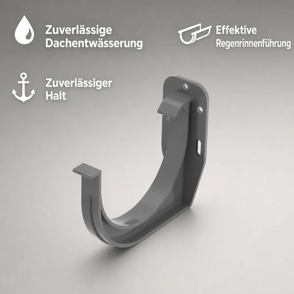 Rinnenhalter graphit, Dachrinnenhalter System 100, Regenrinnenhalter
