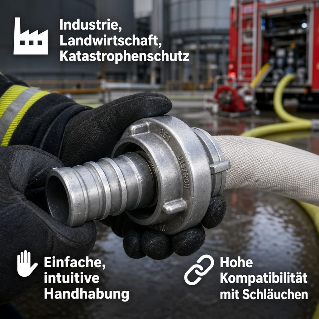 Storz Kupplung, D Kupplung 25mm, Schlauchkupplung Storz, Feuerwehrkupplung