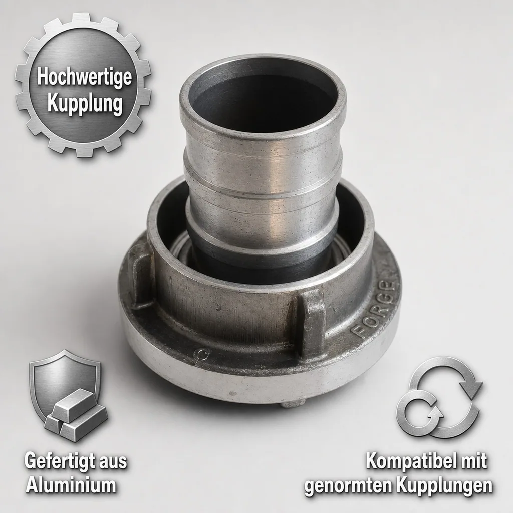 Storz Kupplung, C Kupplung 50mm, Feuerwehrkupplung, Schlauchkupplung
