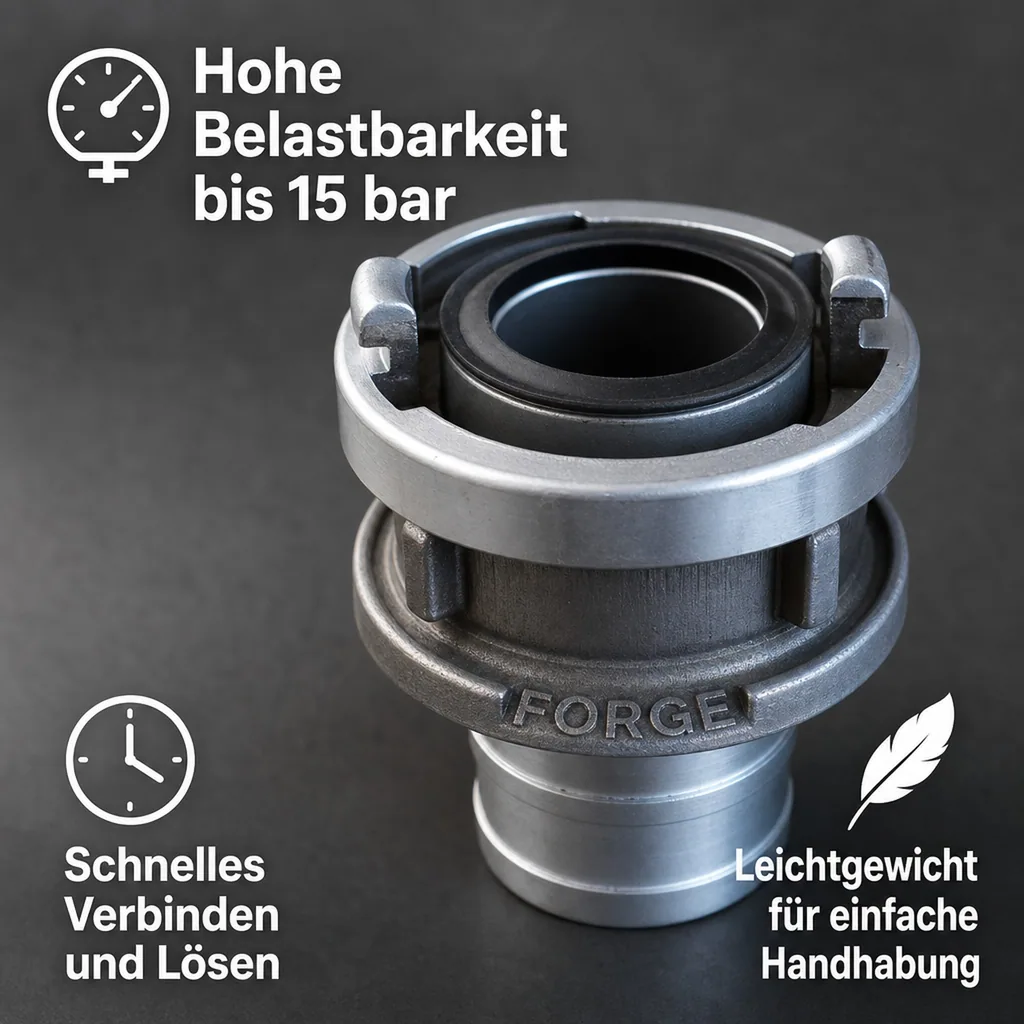 Storz Kupplung, C Kupplung 50mm, Feuerwehrkupplung, Schlauchkupplung