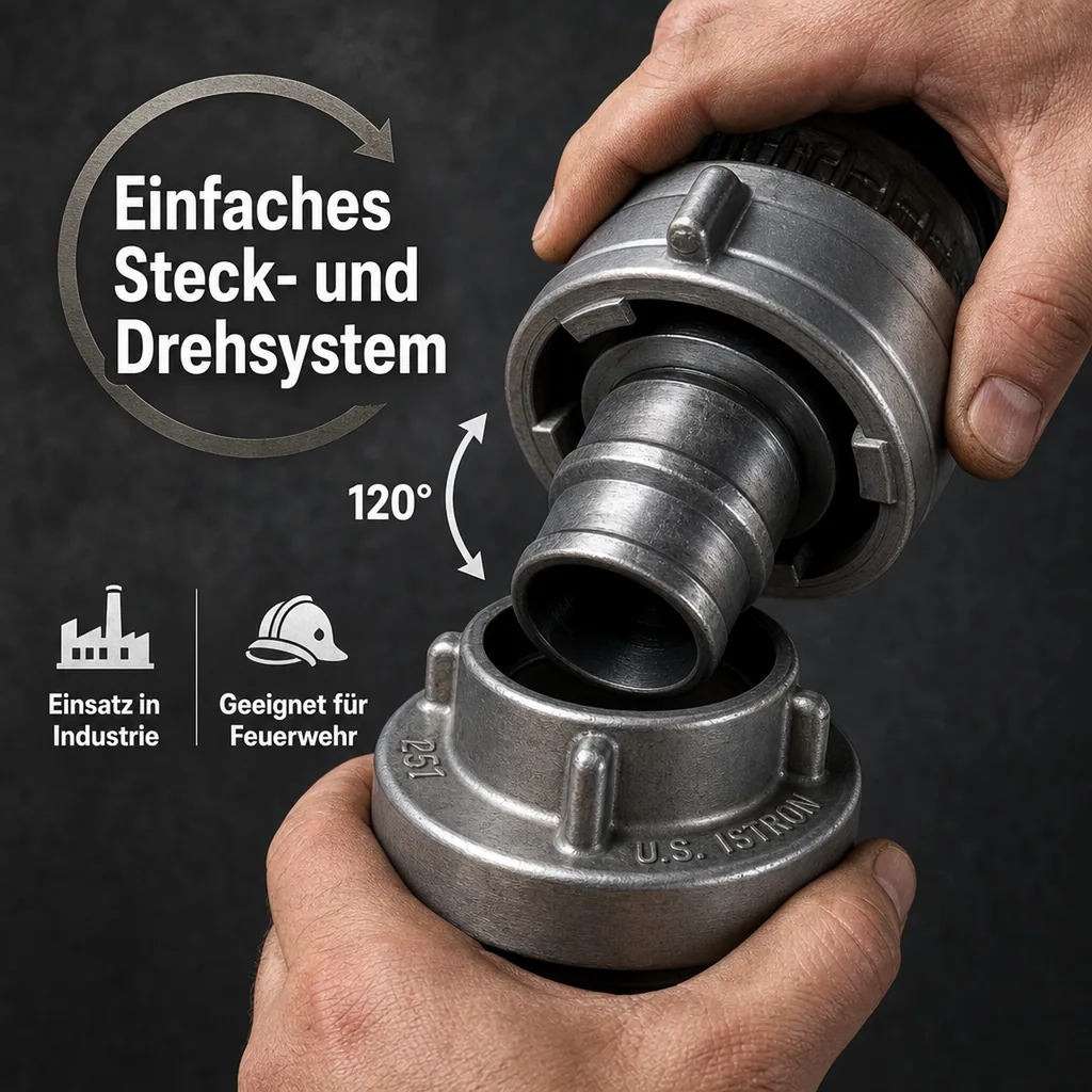 Storz System B Kupplung mit 75mm Tülle
