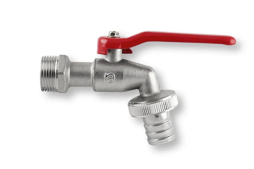 Kugelauslaufhahn 3/4", Gewindegröße 1" am Ausgang