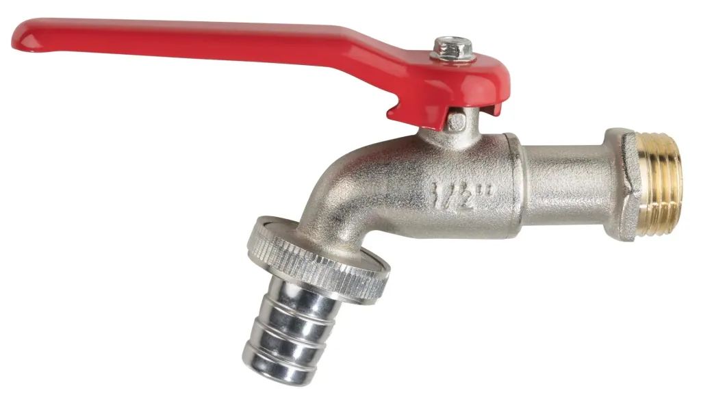Kugelauslaufhahn 1/2", Gewindegröße 3/4" am Ausgang