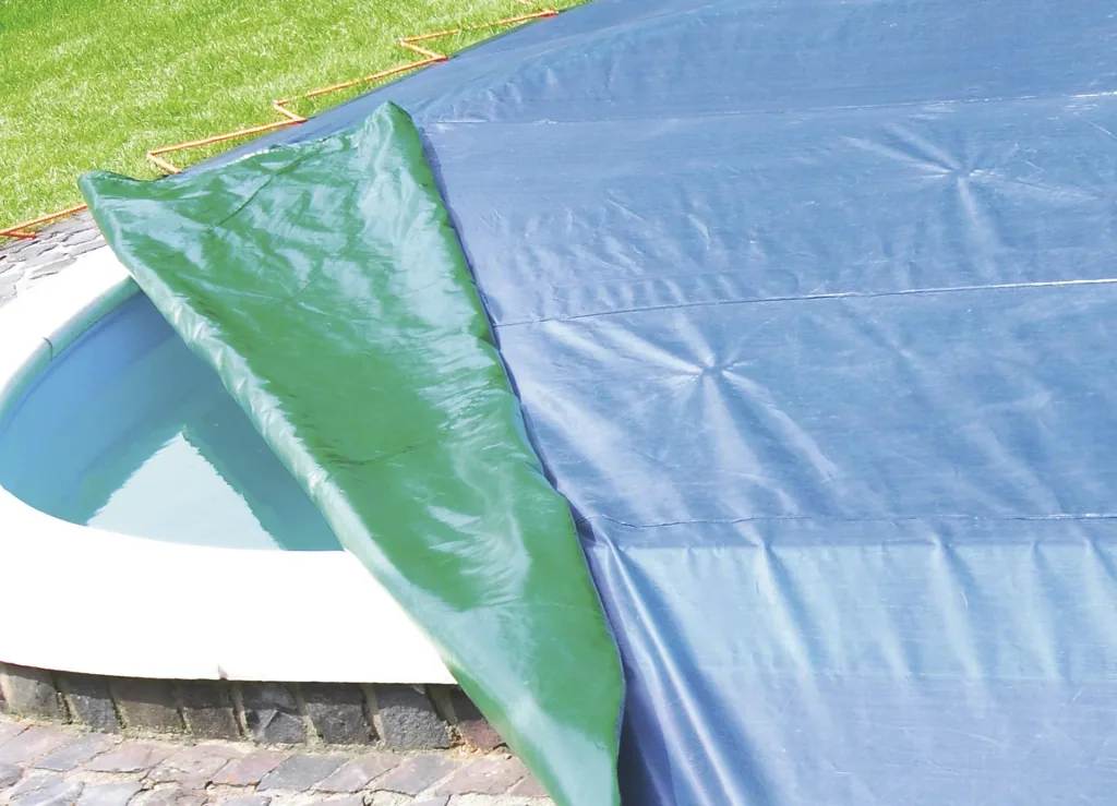 Abdeckplane, grün/blau, extrem stark 150 g/ m², 6 x 10 m