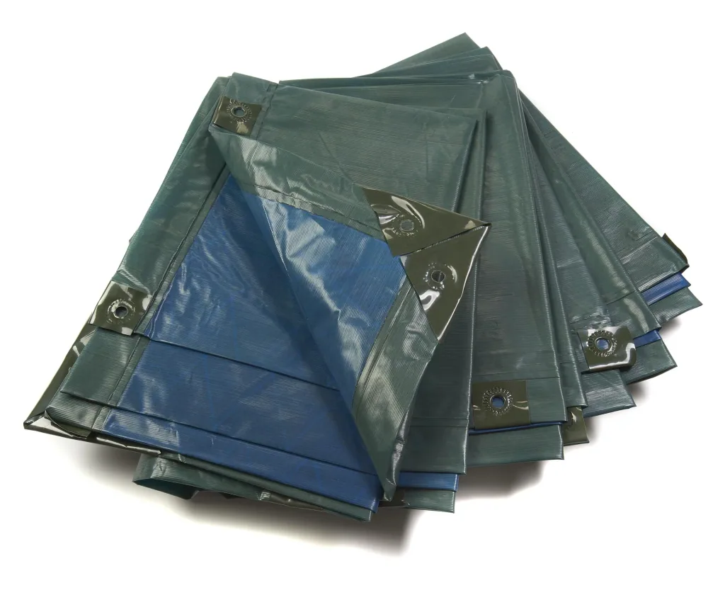 Abdeckplane, grün/blau, extrem stark 150 g/ m²,10 x 15 m