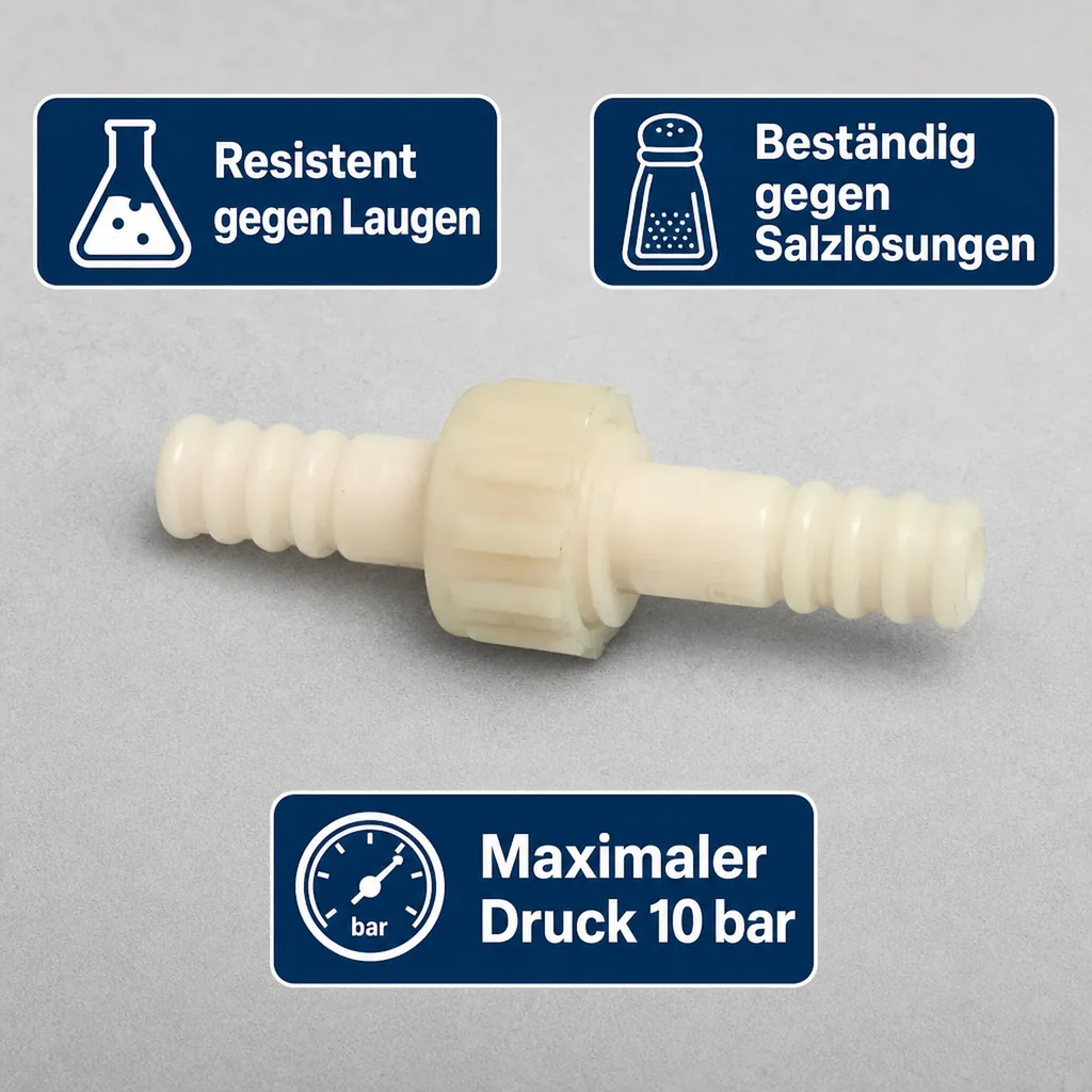 Schlauchverbinder Kunststoff 3/3 Kupplung Tülle 16 mm
