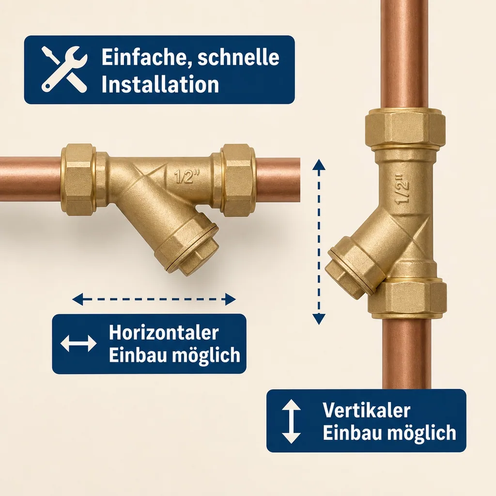 Rückschlagventil 2 Zoll, Schrägsitzventil, Innengewinde