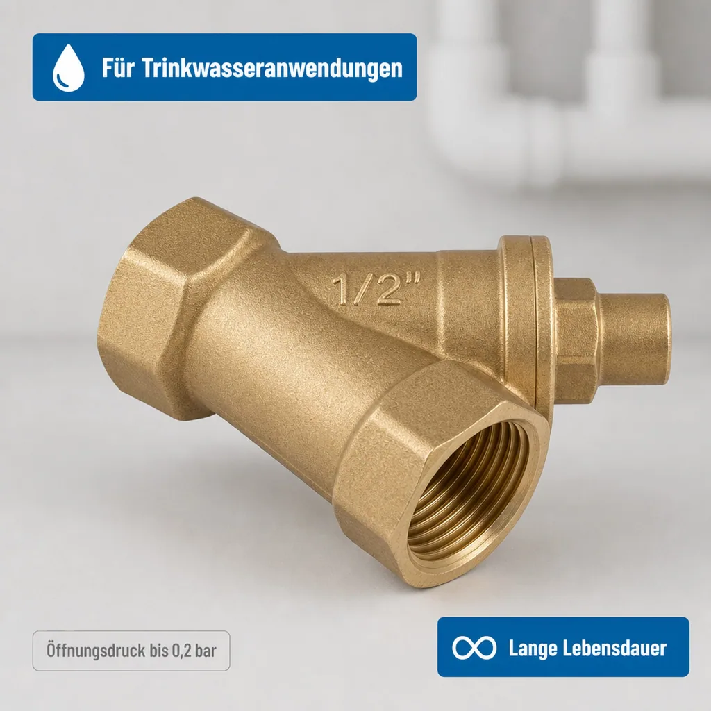 Rückschlagventil 2 Zoll, Schrägsitzventil, Innengewinde