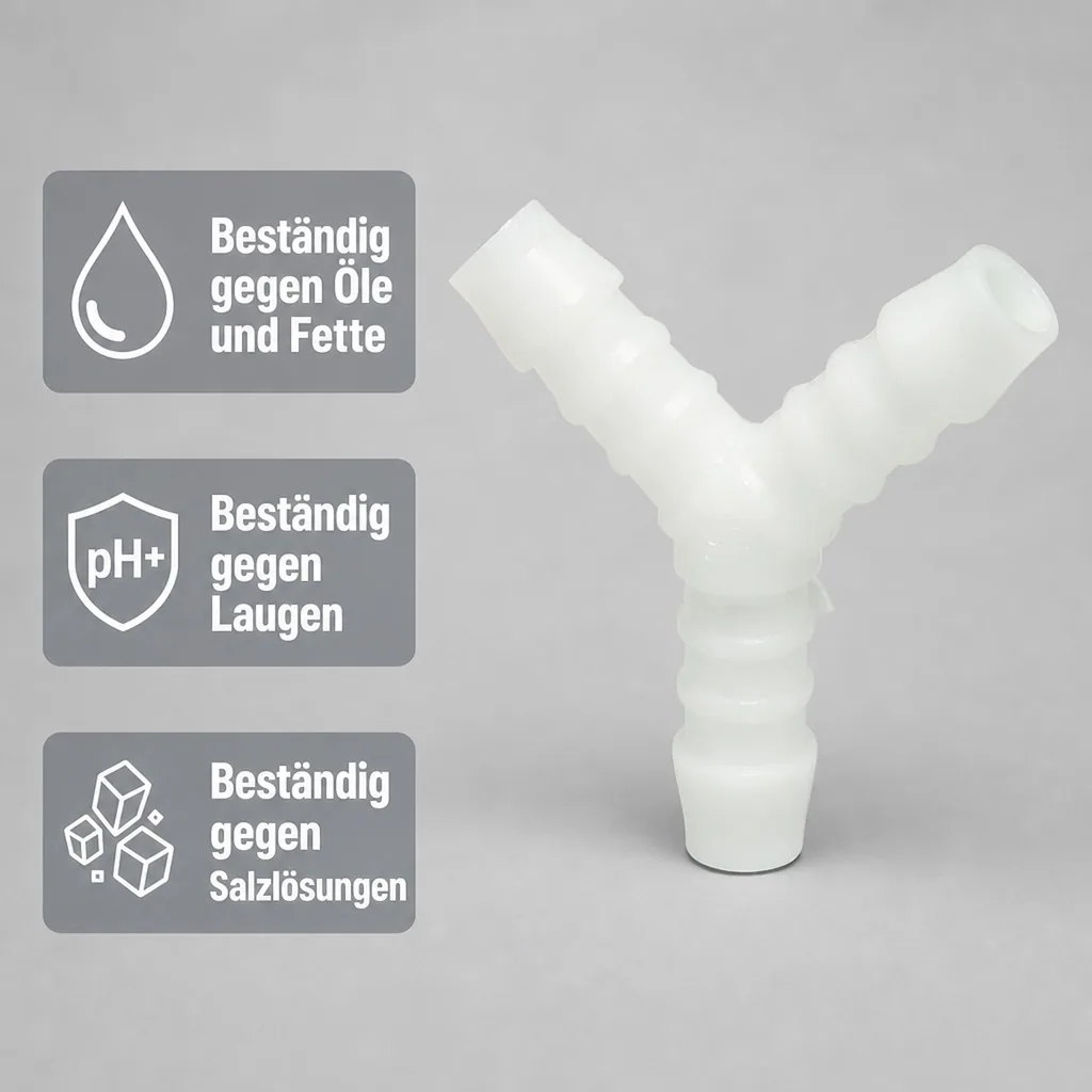 Schlauchverbinder Kunststoff Y-Stück 12 mm