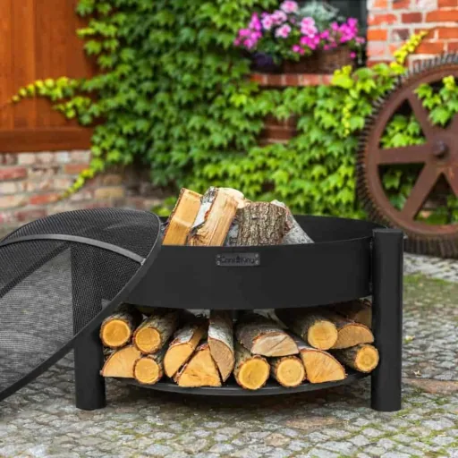 Feuerschale 70 cm, Garten Feuerschale, Naturstahl, handgefertigt
