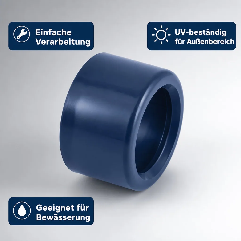 PVC Reduktion, 50 x 25 mm, PN16, PVC Fittings, Rohrreduzierung