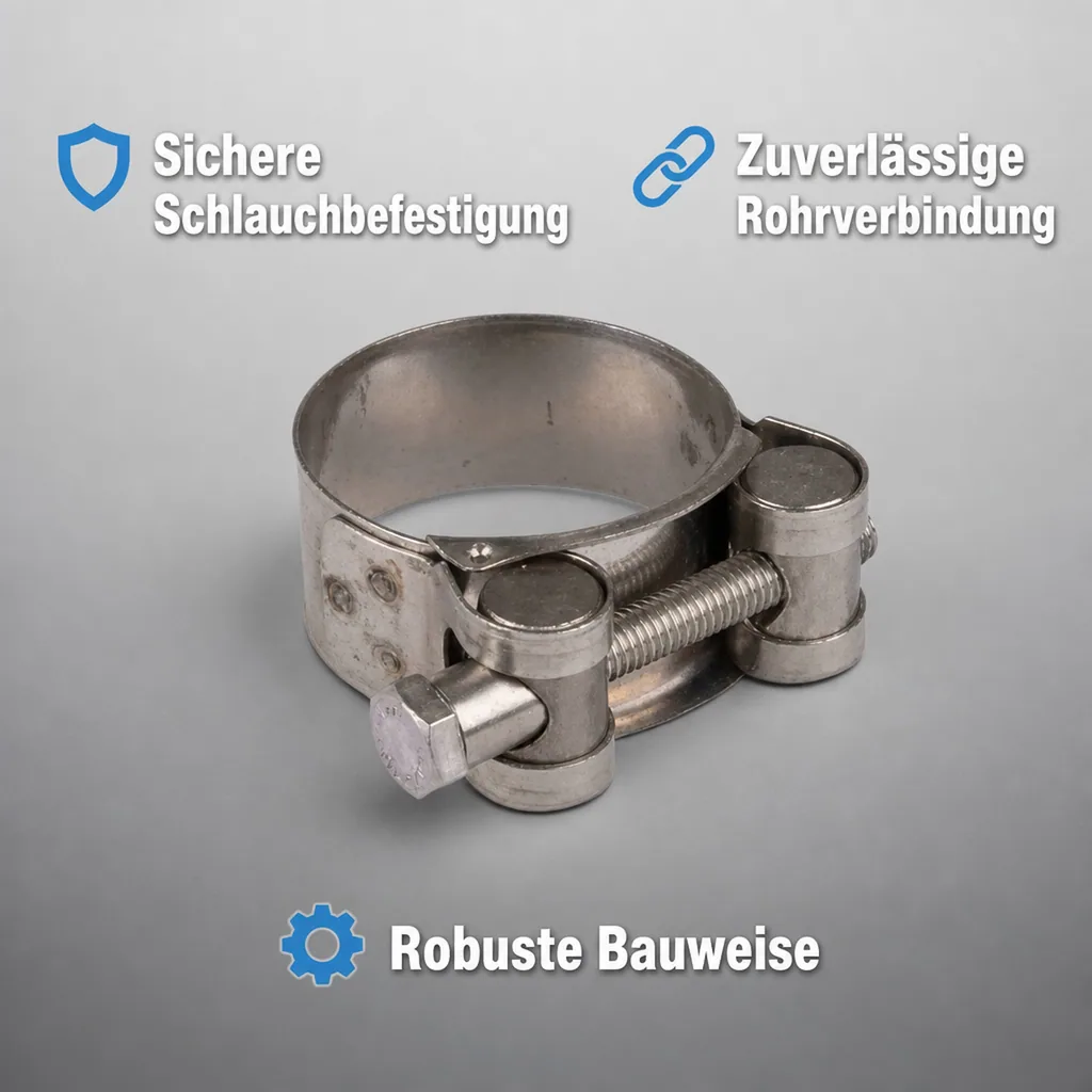 Gelenkbolzenschelle 74-79mm, Spannbackenschelle, DIN 3017, robuste Ausführung