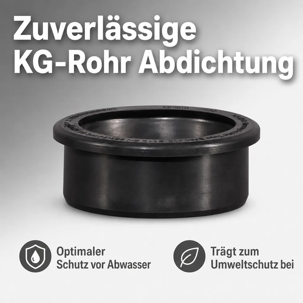 Anschlussdichtung DN 125, KG Rohr Dichtung, NBR