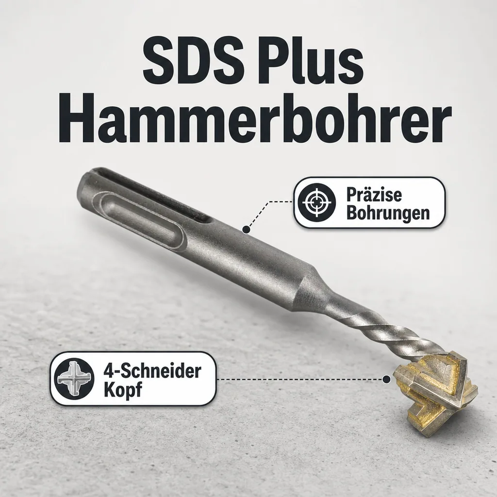SDS Plus Hammerbohrer 16mm, 4 Schneider, Betonbohrer, Steinbohrer