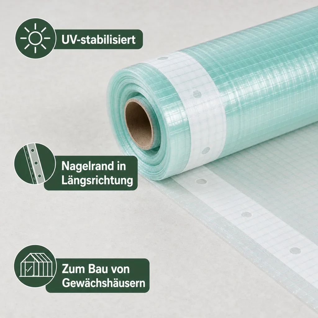 Gitterfolie m. Nagelrand 4 Breite x 18 Meter
