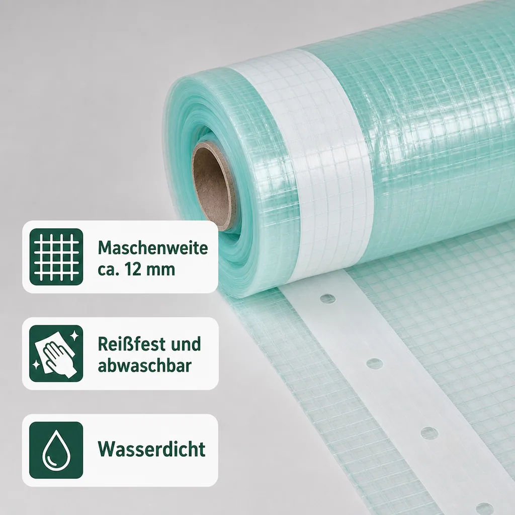 Gitterfolie m. Nagelrand 4 Breite x 18 Meter