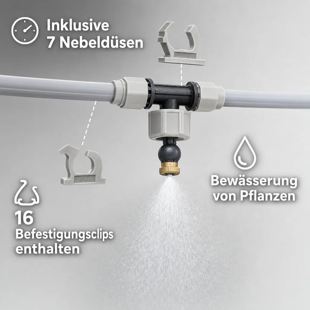 Sprühnebel System 15 m