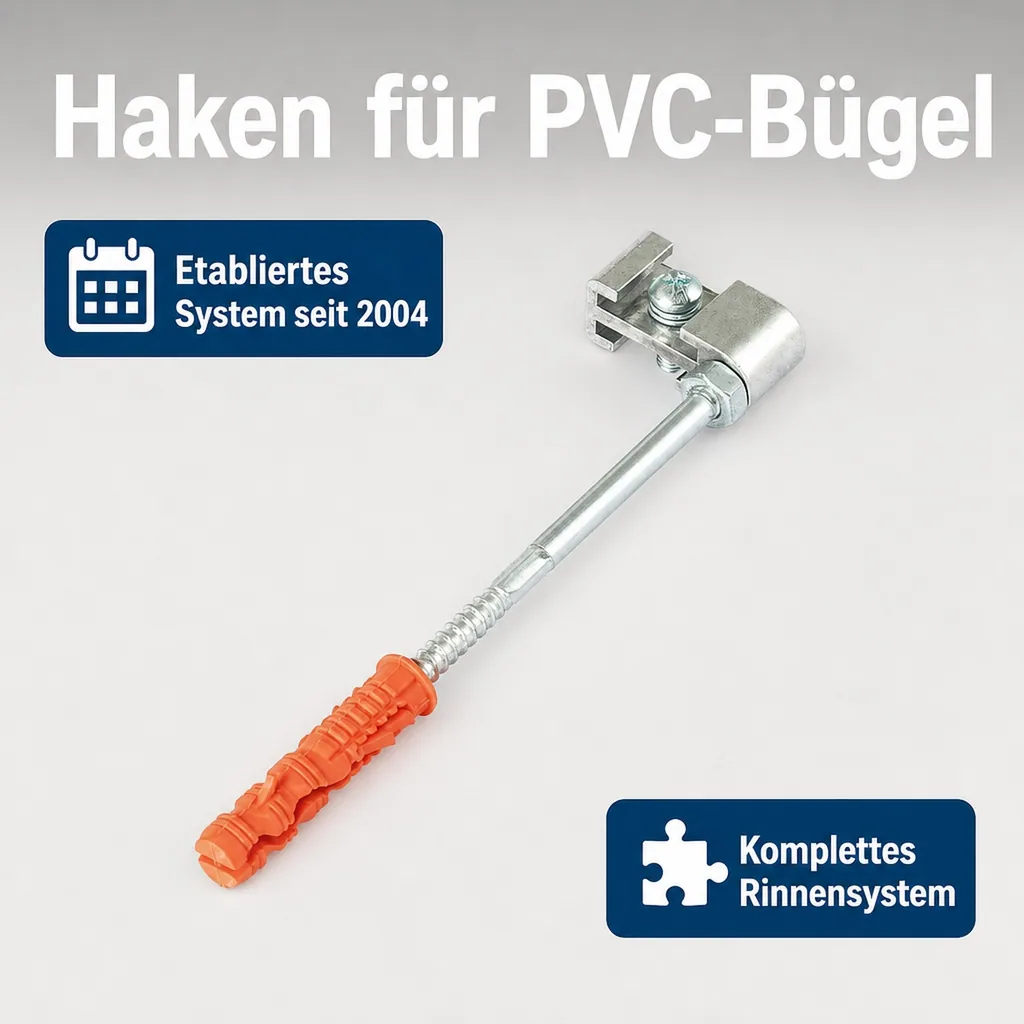 Haken für PVC-Bügel (Metall) 250mm