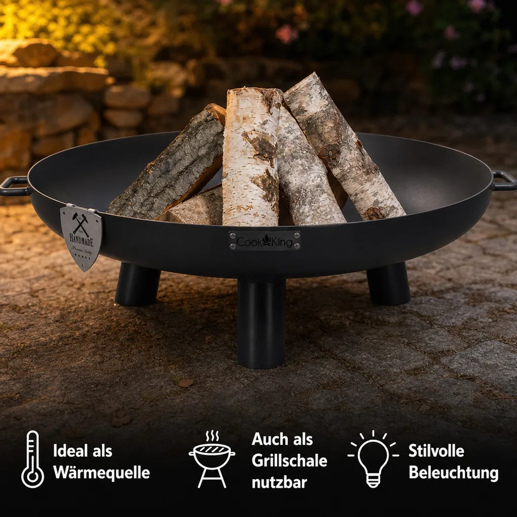 Feuerschale 70 cm, Garten, Stahl