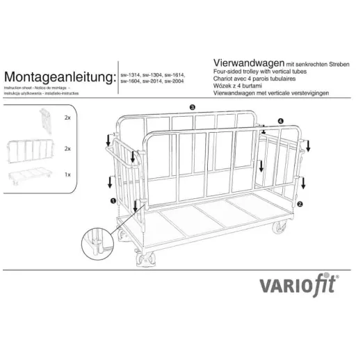 Streben Vierwandwagen 500 kg Typ S (TG)