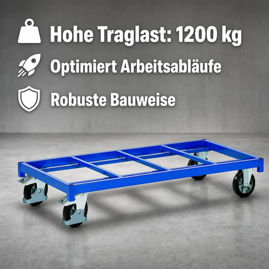 Schwerlastwagen 1200kg, Industriewagen, Transportwagen schwerlast