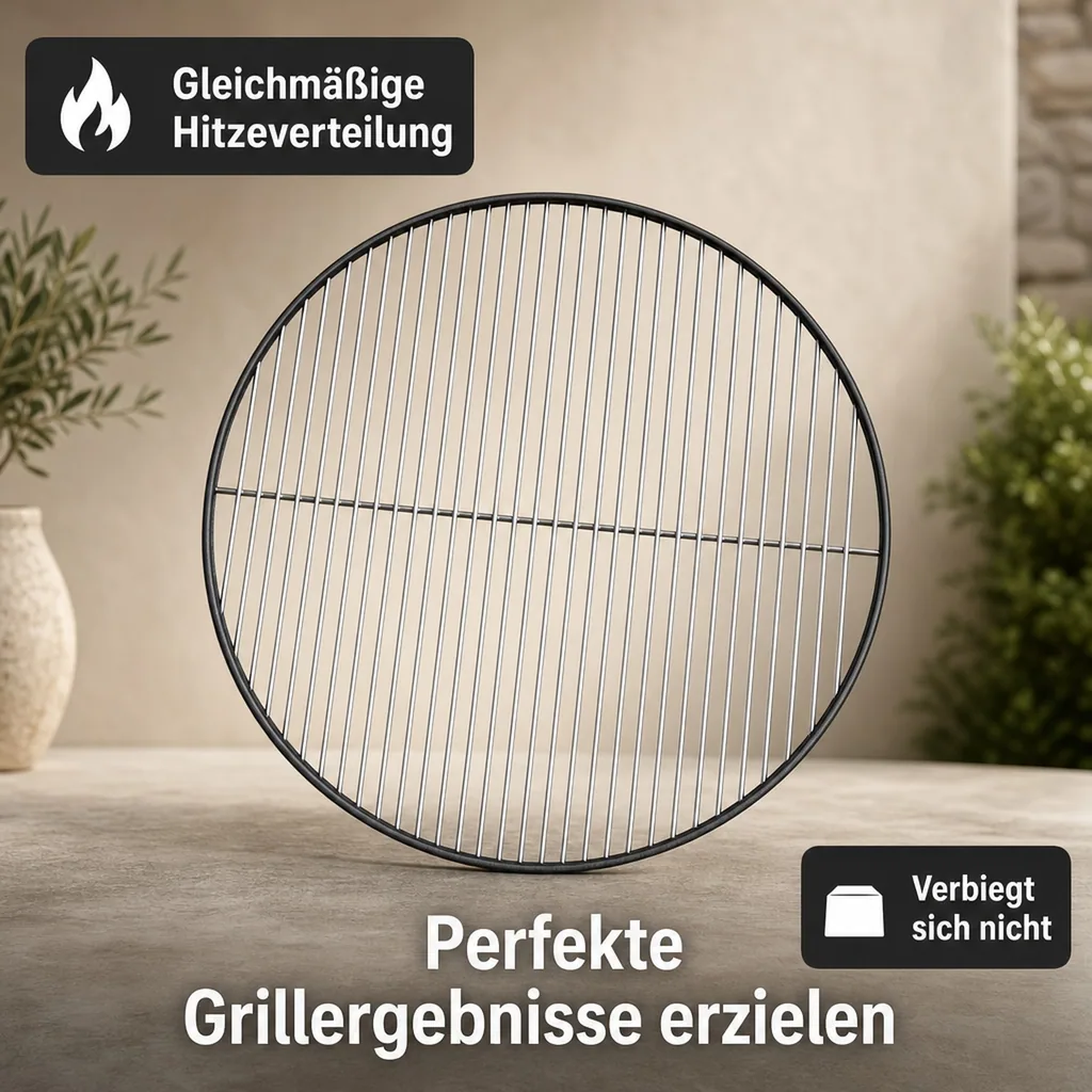 Grillrost 70 cm, Stahl Grillrost, Grillzubehör