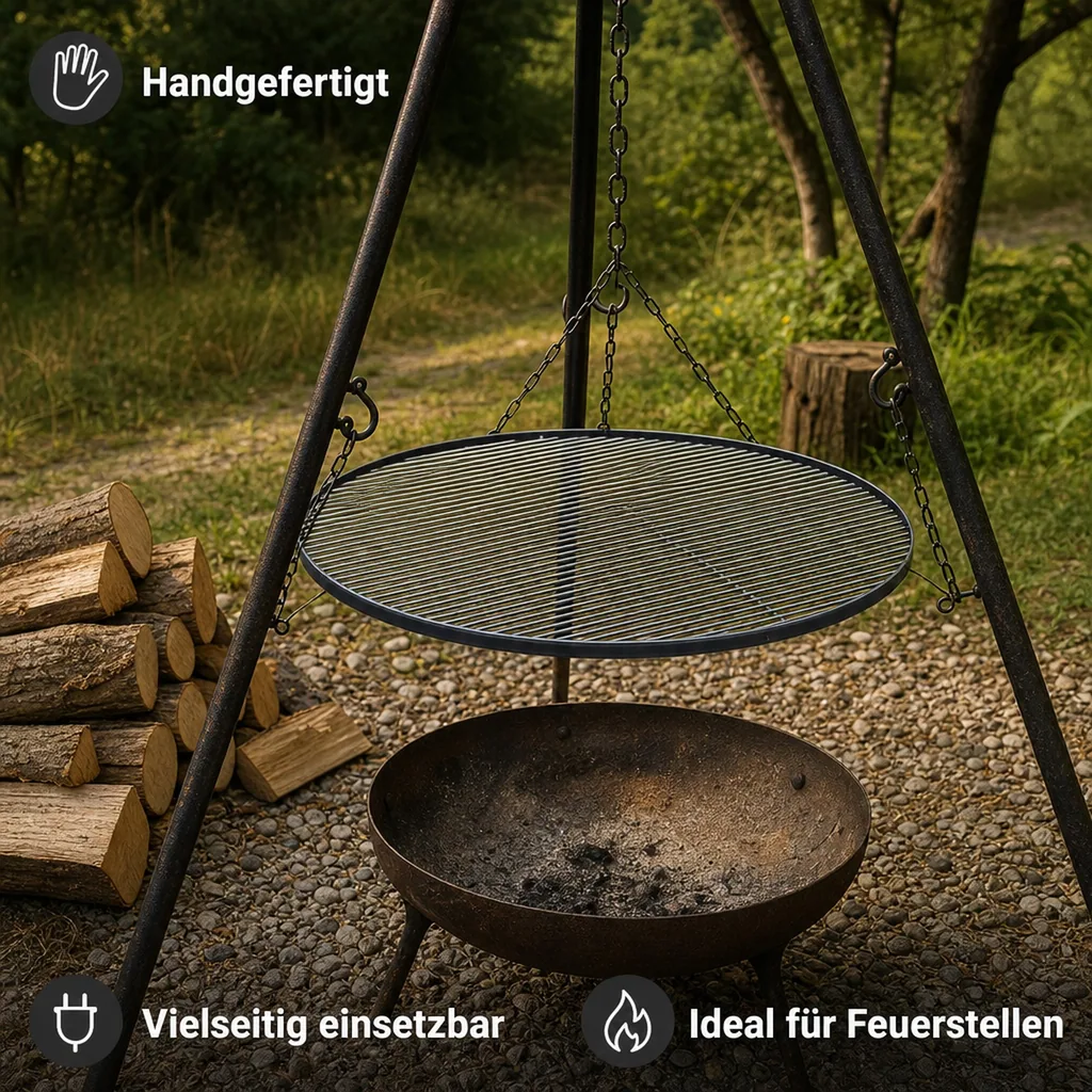 Grillrost 70 cm, Stahl Grillrost, Grillzubehör