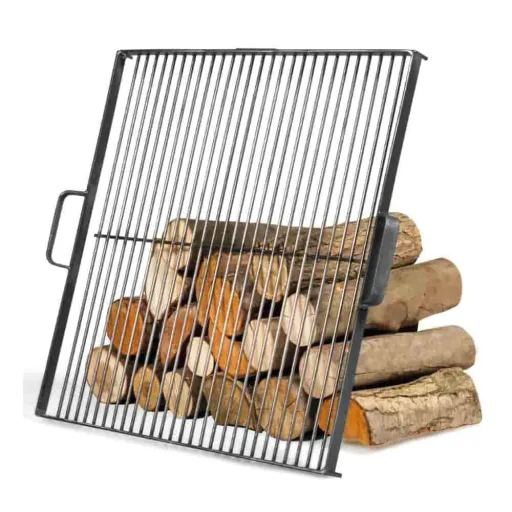 Grillrost Feuerschale 80 cm, Stahl, 58x58cm