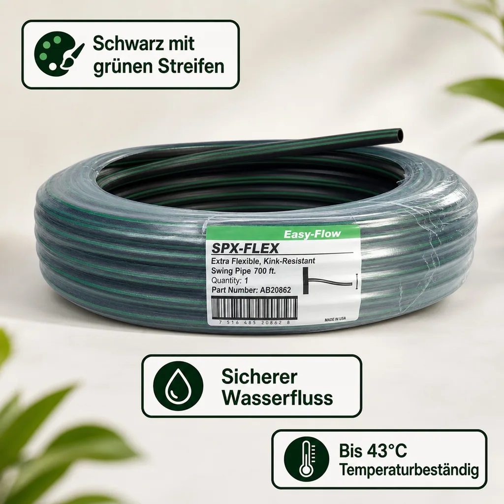 Gartenschlauch, Bewässerungsschlauch flexibel, 30m Druckschlauch