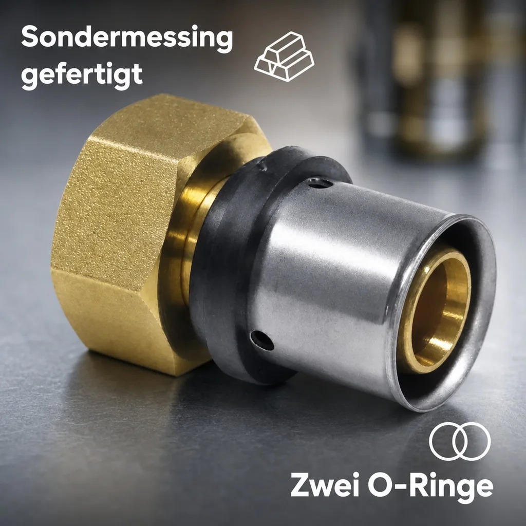 Pressfitting Übergangverschraubung 32 x 3 - 1 1/2" IG