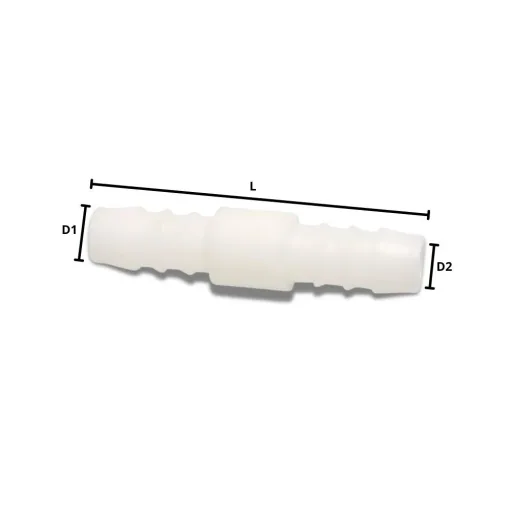 Schlauchverbinder 3mm, Kunststoff, POM Schlauchkupplung