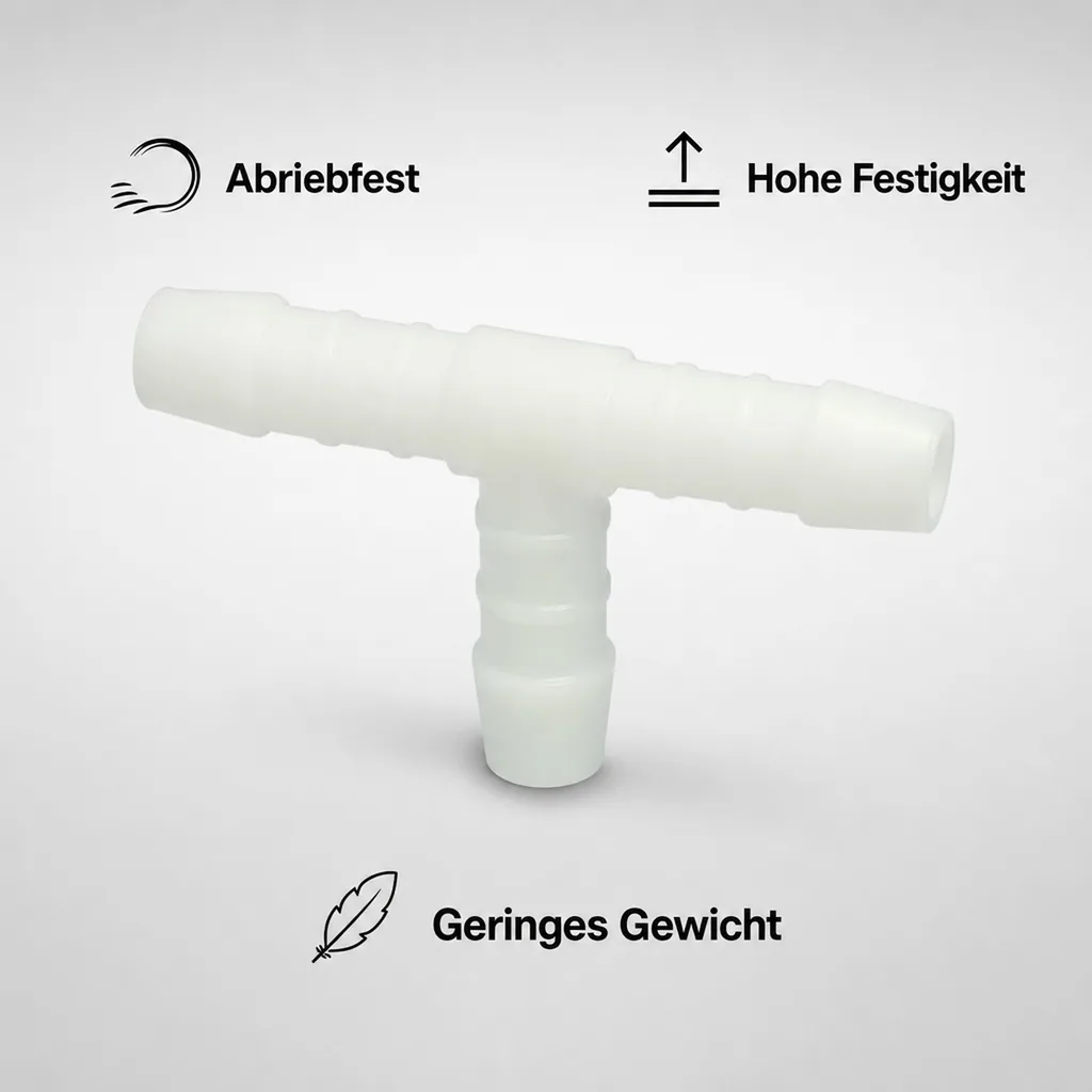 Schlauchverbinder Kunststoff T-Stück 6 mm