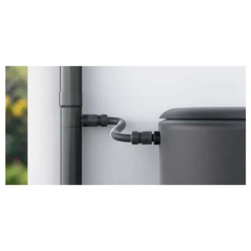 Regenwasser Sammler, Fallrohr Regensammler braun, 63mm