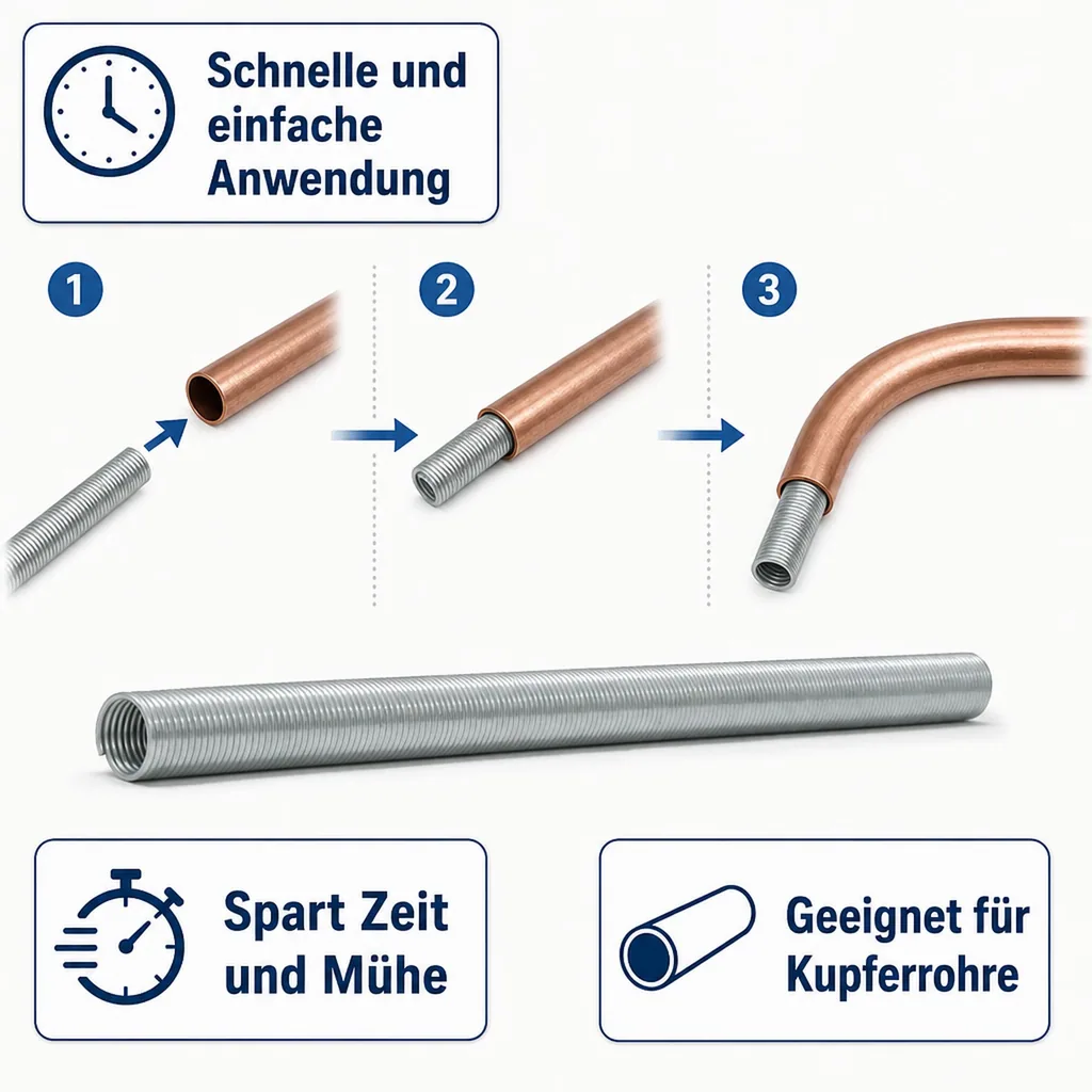 Außenbiegefeder, Biegefeder 20 x 2,0 mm, zum Rohr biegen