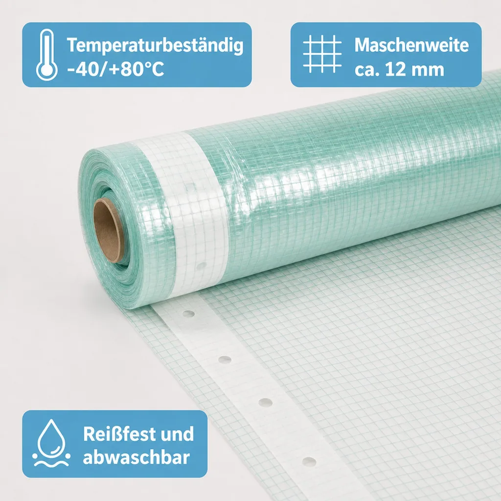Gitterfolie m. Nagelrand 3 Breite x 2 Meter