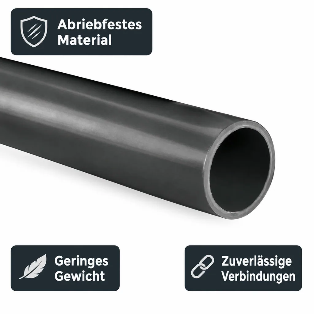PVC Druckrohr 20mm, PVC Rohr 1m, Druckrohr 16 bar