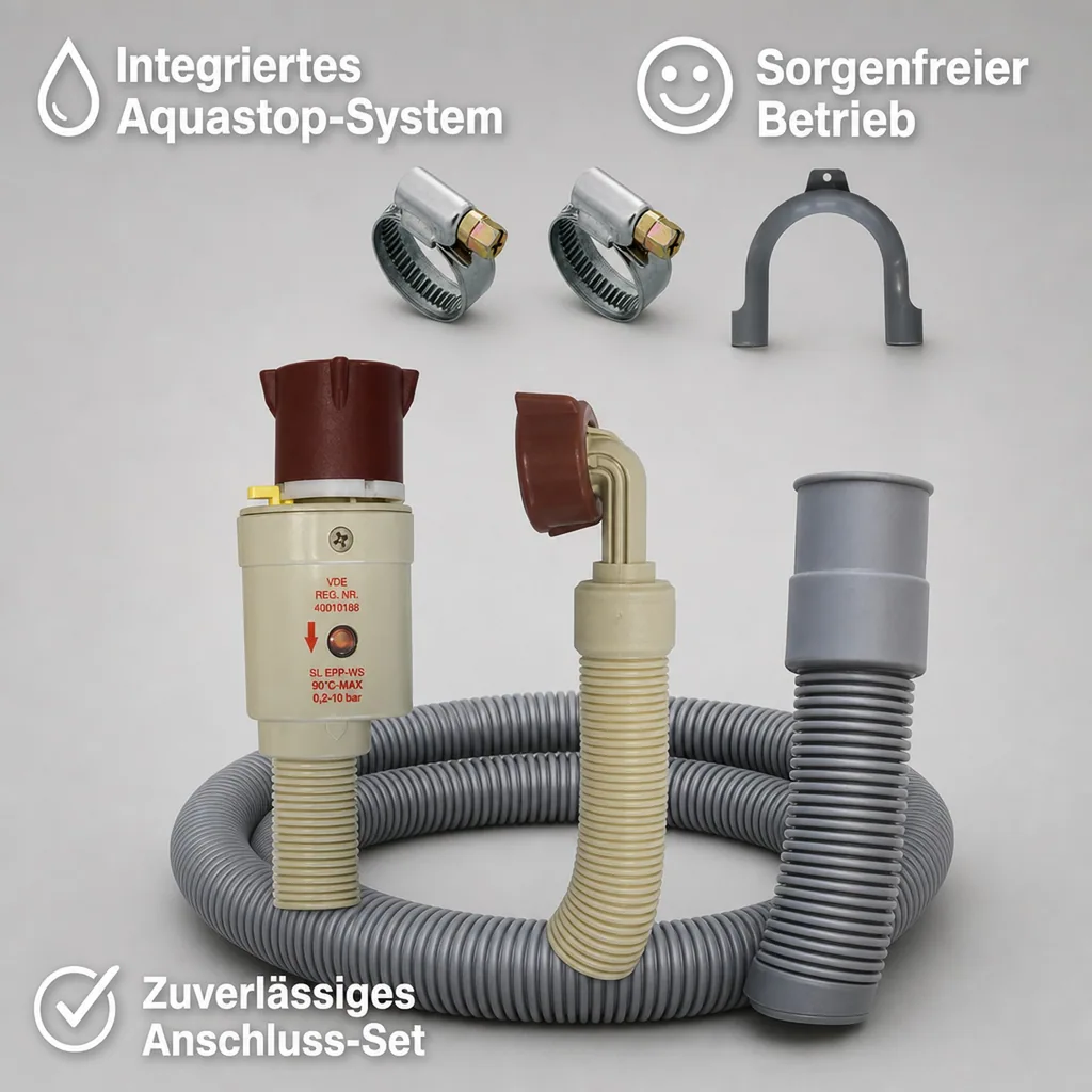 Aquastop Schlauch 1.5m, Schlauch Anschluss Set, Waschmaschine & Spülmaschine