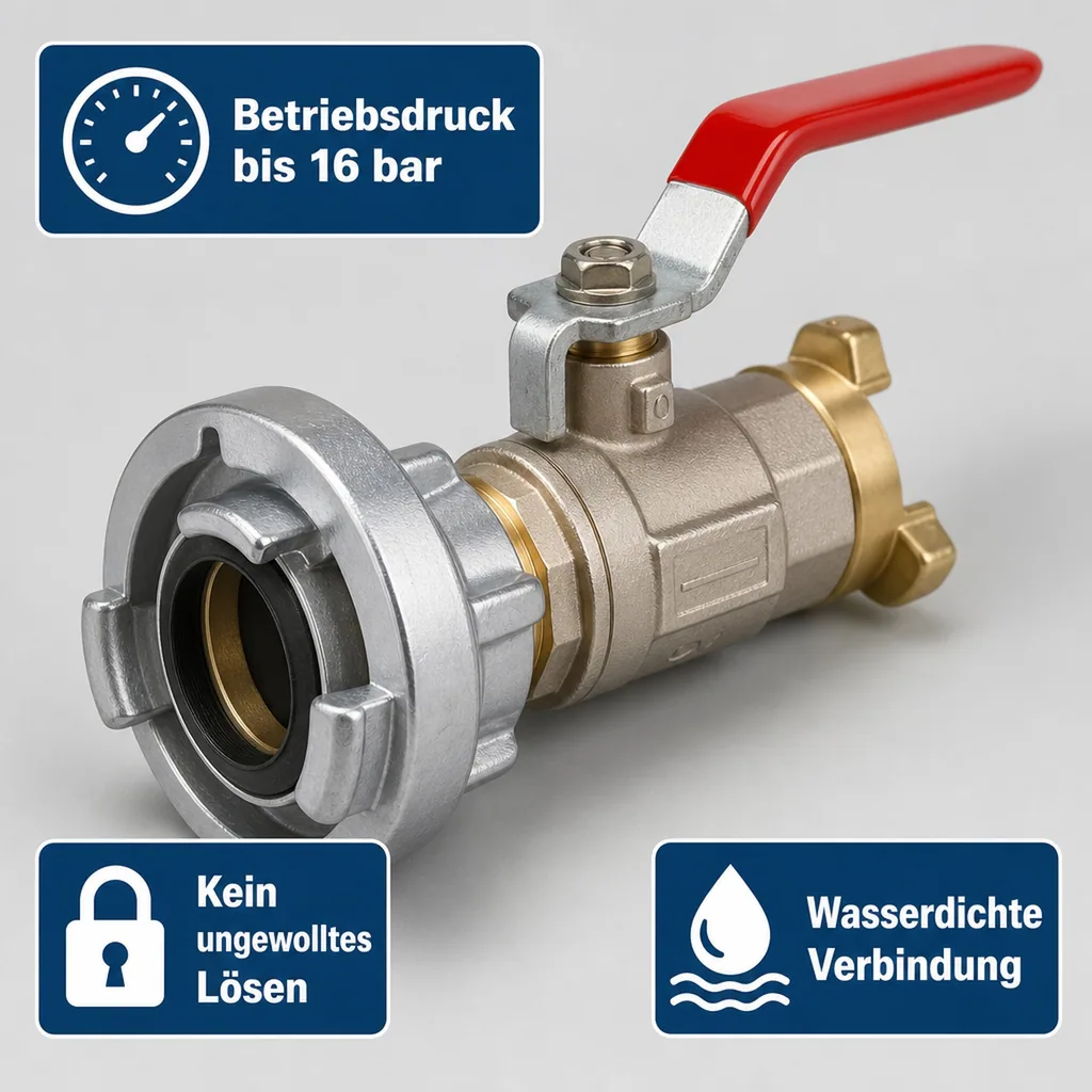 Storz Kupplung D, Feuerwehrkupplung, Übergangsstück, Klauenkupplung