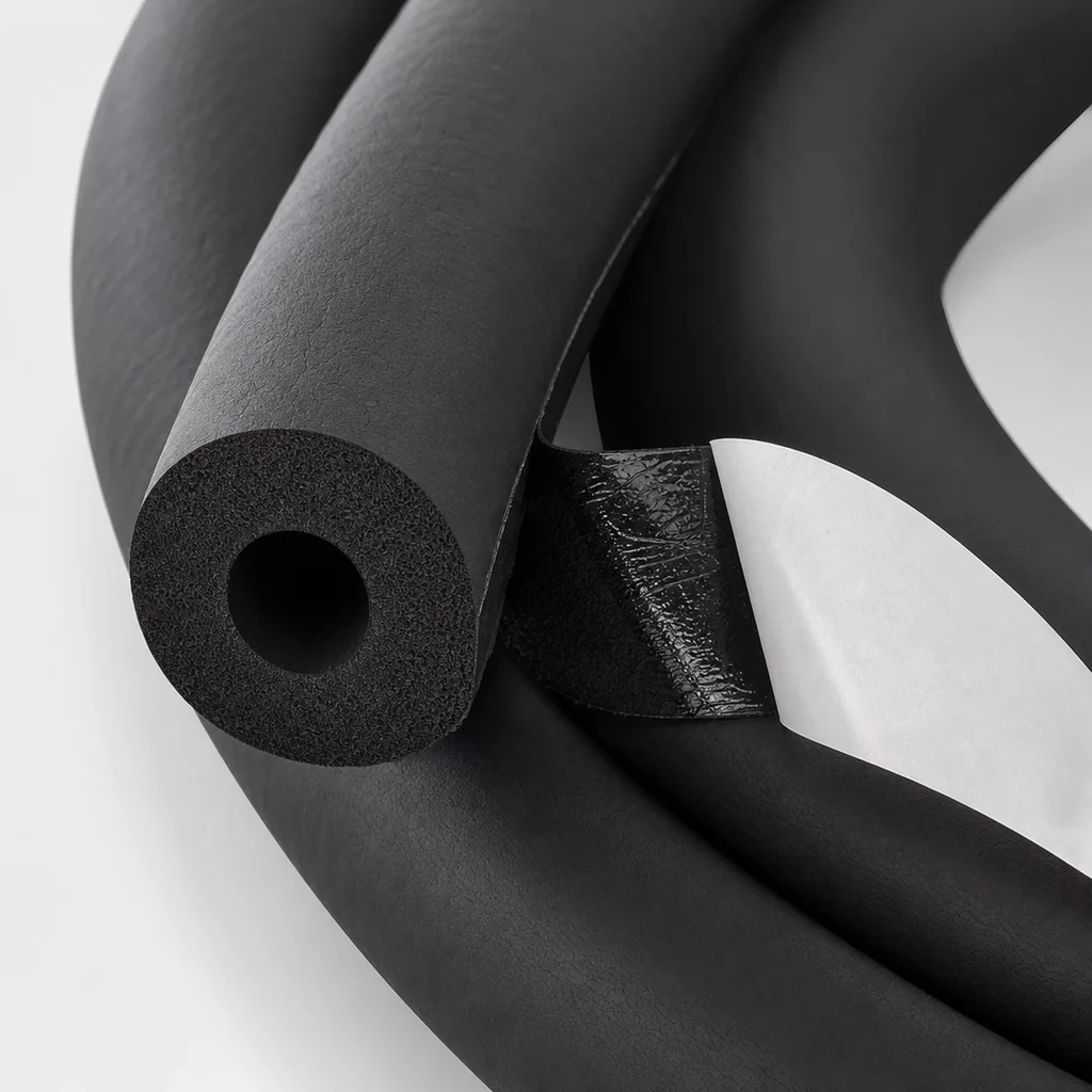 AEROFLEX® SH COIL Rohrisolierung, Rohrdämmung – Endlos, Flexibler Dämmstoff aus geschlossenzelligem Schaum auf Kautschukbasis, Schwarz – 28 x 10 mm/16 m