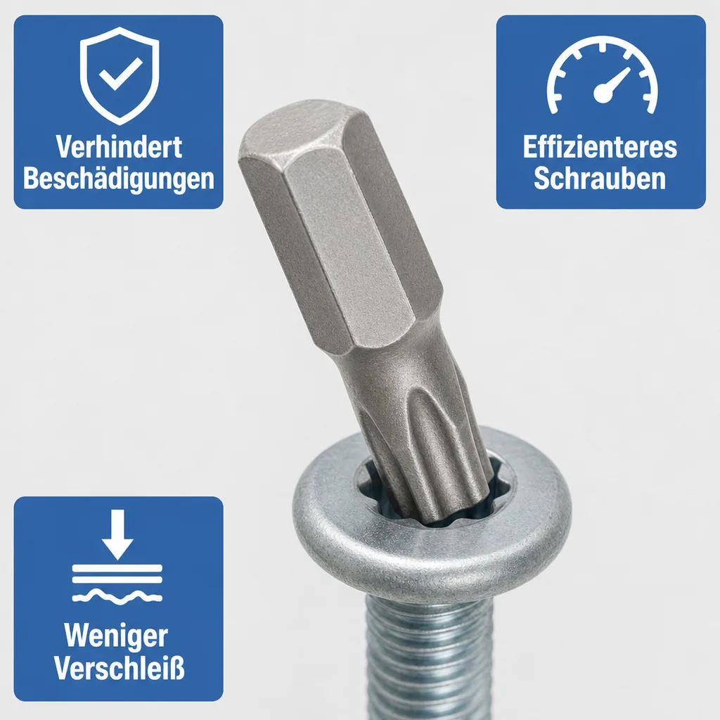 Innensechskant Bit T55, 10mm Hex, S2 Stahl, 30mm Schrauberbit