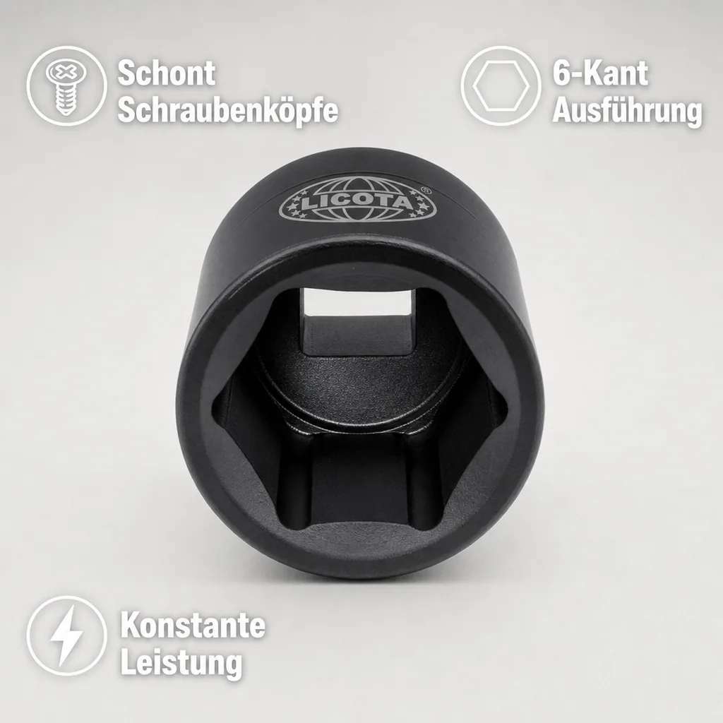 Schlagschraubernuss 1/2 Zoll, 16mm, Cr-Mo, Profi Werkzeug