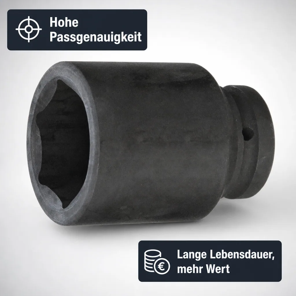 3/4 Zoll Nuss SW 29, Schlagschraubernuss, Cr-Mo, Industriequalität