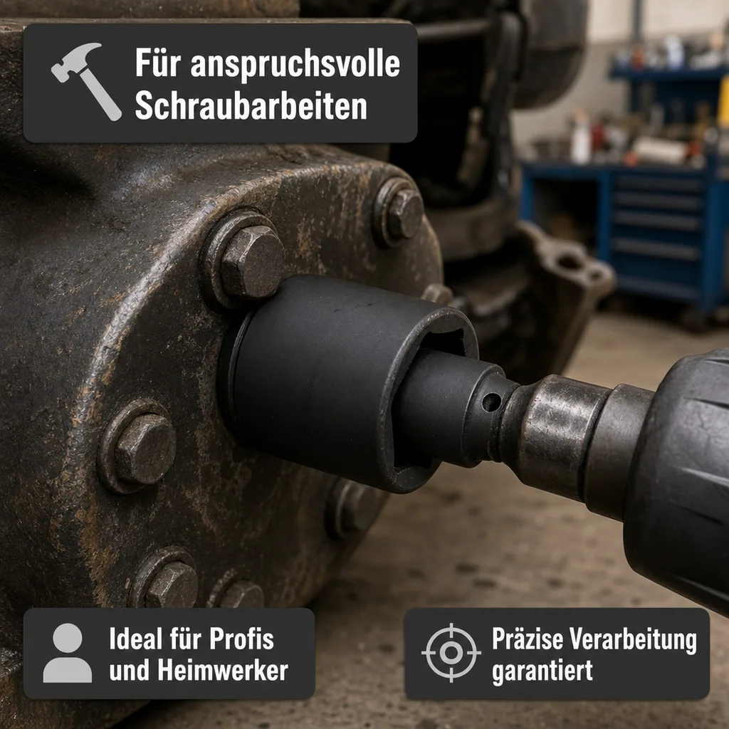 3/4 Zoll Nuss 50mm, Schlagschraubernuss Cr-Mo, SW 50