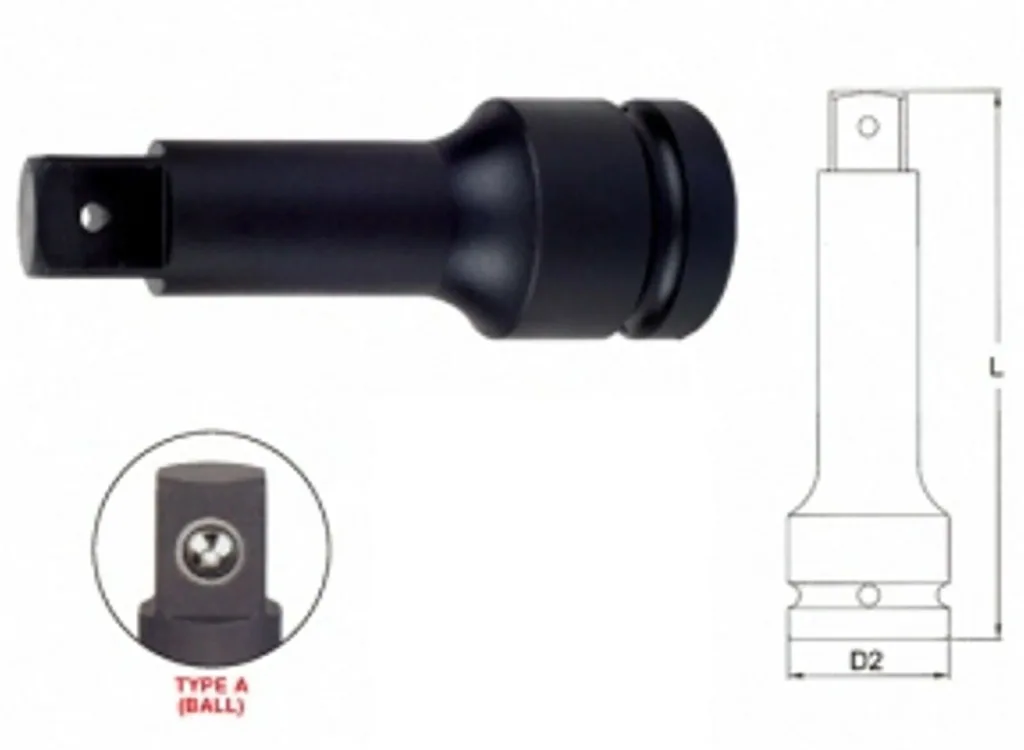 3/4 Zoll Verlängerung, 175mm, Cr-Mo, Schlagschrauber Verlängerung