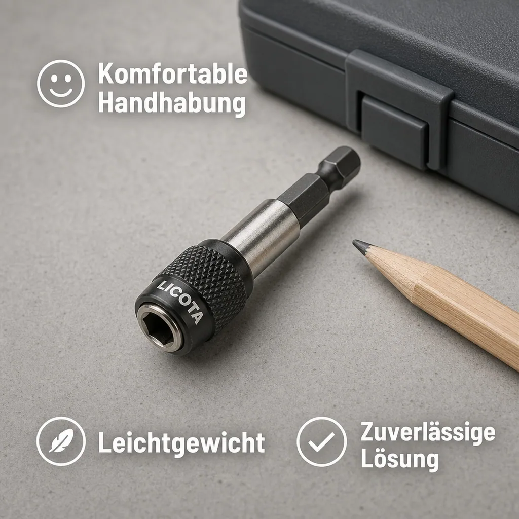 Bithalter, magnetisch, Schnellwechsel, 6,35mm Hex, 60mm