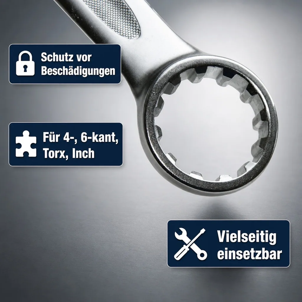 Ringschlüssel 32mm, Maul- Ringschlüssel, Industrie Qualität