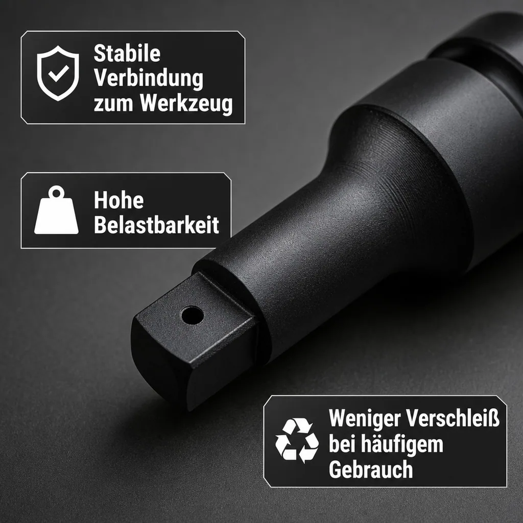Schlagschrauber Verlängerung, 1/2 Zoll, Cr-Mo, 75mm, Industrie Qualität
