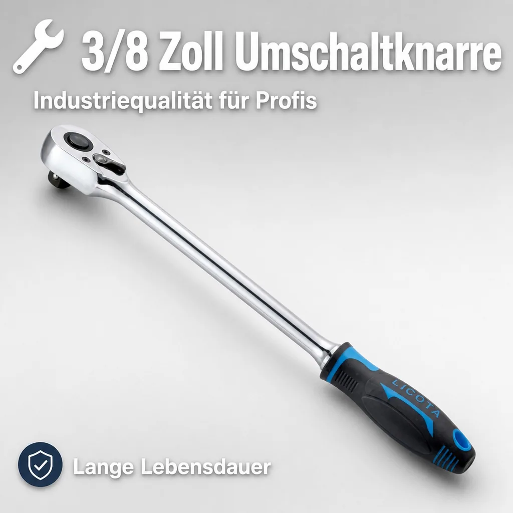 3/8 Ratsche, Umschaltknarre, Quick-Release