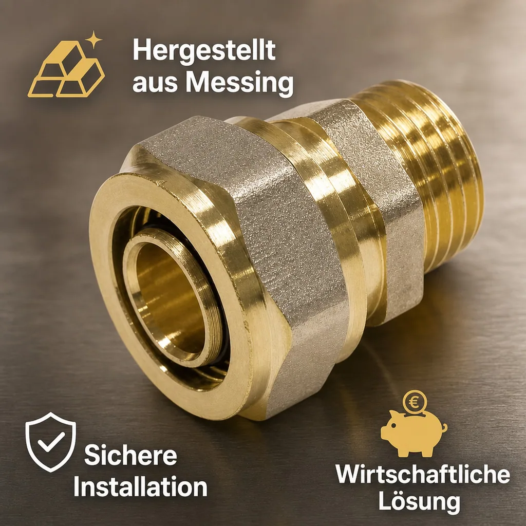 Schraubfitting, Kupplung 26 mm, 1 Zoll AG